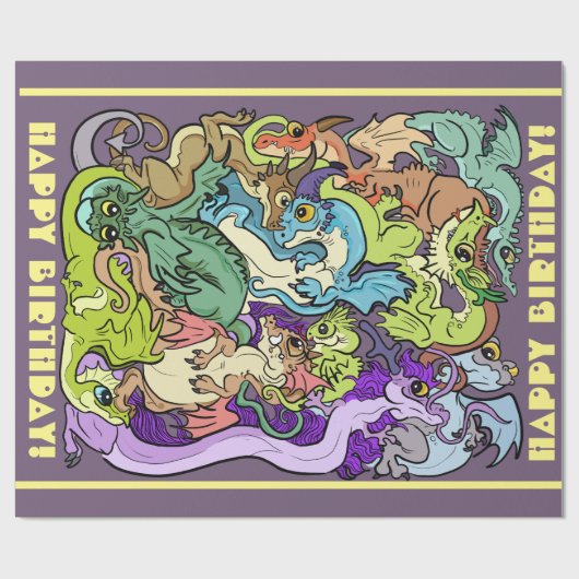 Verpakt in partijdragers cadeaupapier (Vlak)