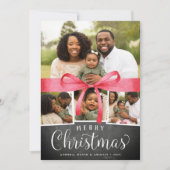 Verpakt in rood | Holiday Foto Collage Kaart (Voorkant)