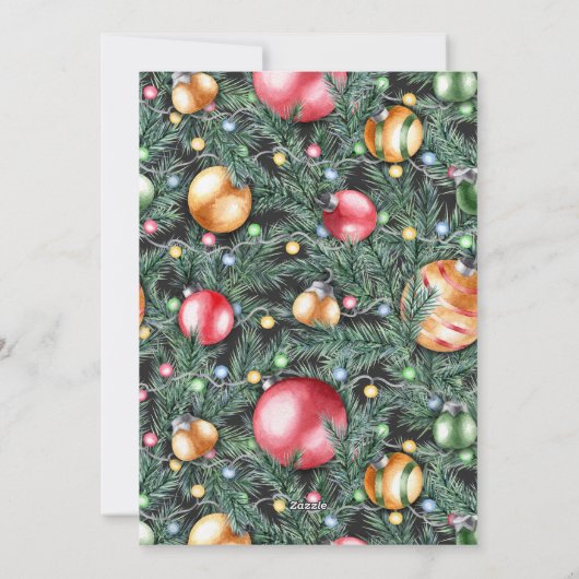 Verpakt in rood | Holiday Foto Collage Kaart (Achterkant)