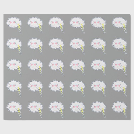Verpakt in Sadness Emo Cloud Cadeaupapier (Vlak)