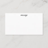 verpakt lint Dank u wel Visitekaartje (Achterkant)