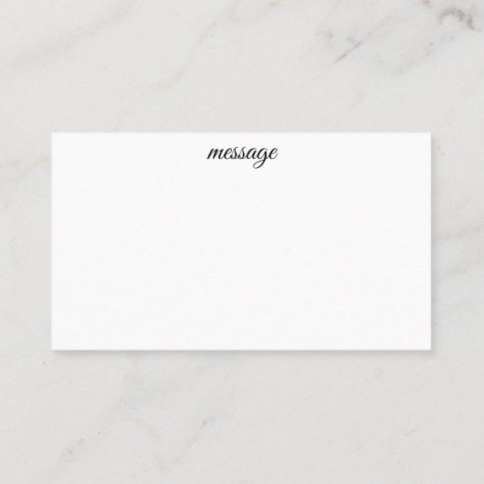 verpakt lint Dank u wel Visitekaartje (Achterkant)