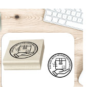 VERPAKT MET HERGEBRUIKTE MATERIALEN Milieuvriendel Rubberstempel