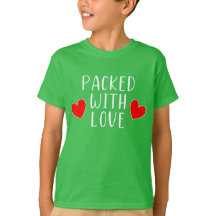 Verpakt met het T-shirt van Love Kind