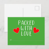 Verpakt met liefde Briefkaart (Voorkant / Achterkant)