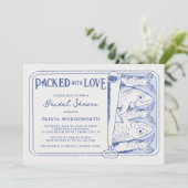 Verpakt met liefde ingeblikte sardines Vrijgezelle Kaart (Staand voorkant)