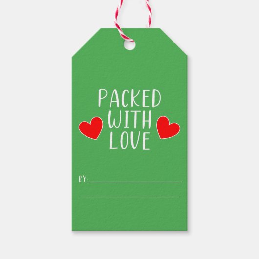 Verpakt met Love Gift Label Cadeaulabel (Voorkant)
