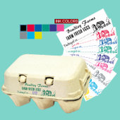 Verpakt op datum Boeren op de markt Voedsel Produc Zelfinktende Stempel