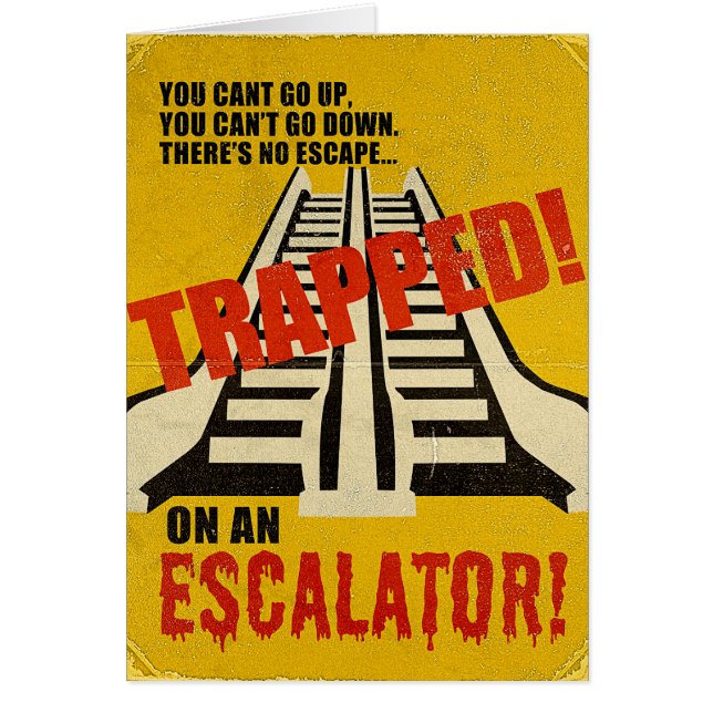 Verpakt op een scalator (Voorkant)