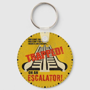 Verpakt op een scalator sleutelhanger