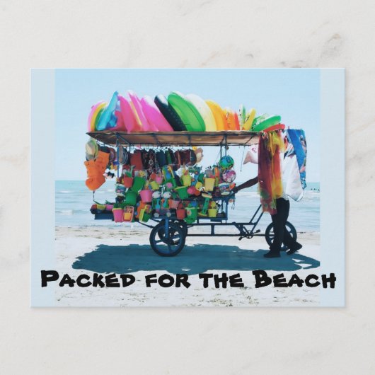 Verpakt voor de Beach Kaart (Voorkant)