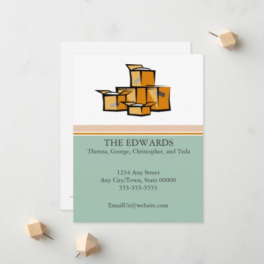 Verpakte bewegende aankondiging (Voorkant / Achterkant in situ)