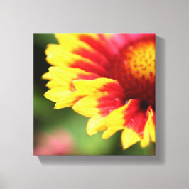 Verpakte botanische canvas bloem fotografie print