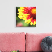 Verpakte botanische canvas bloem fotografie print (Insitu (Woonkamer))