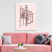 Verpakte canvas Print - Liefde is Patiënt Mix BPin (Insitu (Woonkamer))