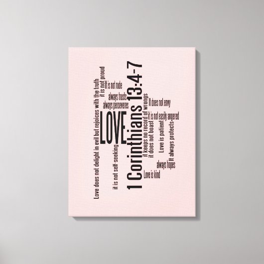 Verpakte canvas Print - Liefde is Patiënt Mix BPin (Voorkant)
