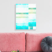verpakte canvas waterverf abstracte kunst afdruk (Insitu (Woonkamer))