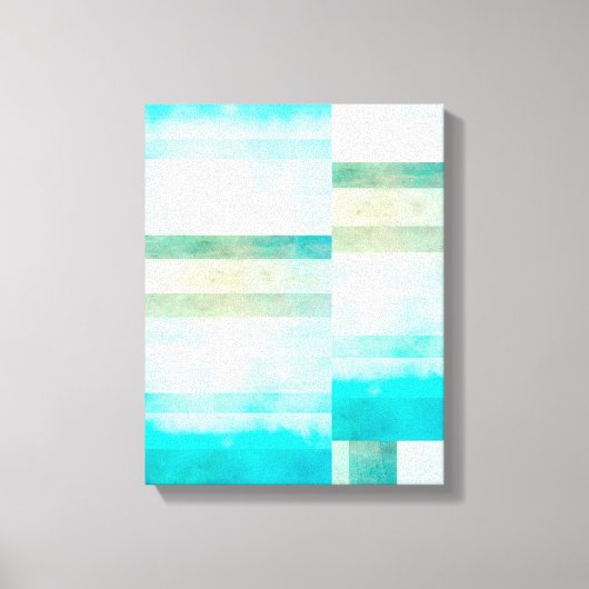 verpakte canvas waterverf abstracte kunst afdruk (Voorkant)