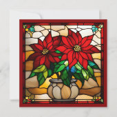 Verpakte Christmas Puppy Faux Glas in lood (Voorkant)