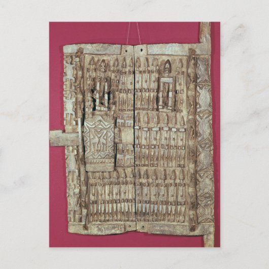 Verpakte deur voor een granaat briefkaart (Voorkant)