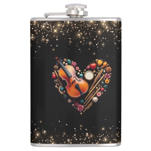 Verpakte kolf heupfles (Voorkant)