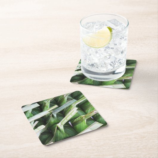 Verpakte lederpakketten voor bananen kartonnen onderzetters (Insitu)