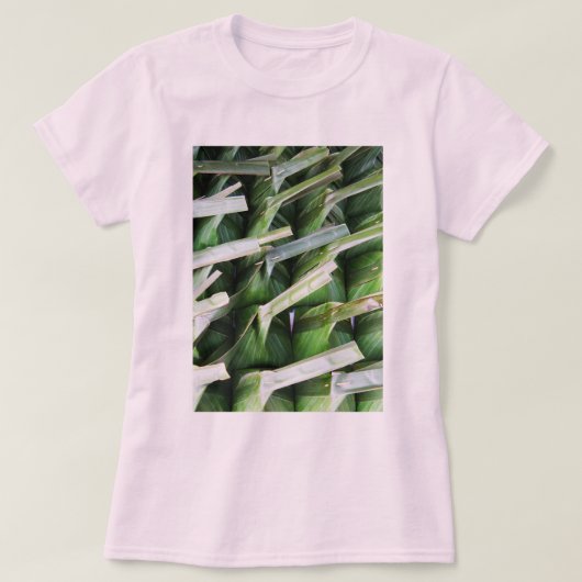 Verpakte lederpakketten voor bananen t-shirt (Design voorkant)