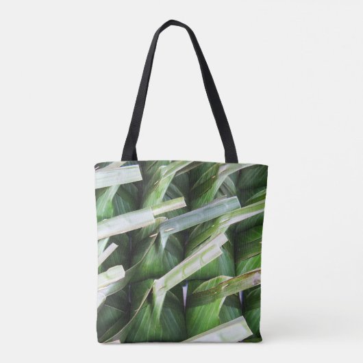 Verpakte lederpakketten voor bananen tote bag (Achterkant)