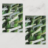 Verpakte lederpakketten voor bananen visitekaartje (Voorkant / Achterkant)