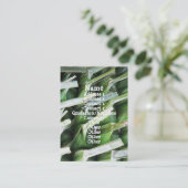 Verpakte lederpakketten voor bananen visitekaartje (Staand voorkant)