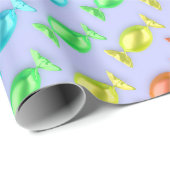 Verpakte snoepjes met verschillende kleuren cadeaupapier (Rol Hoek)