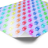 Verpakte snoepjes met verschillende kleuren foto afdruk (Hoek)