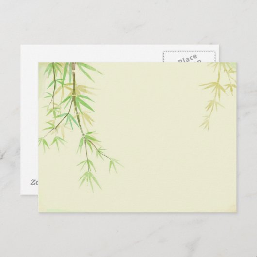 Verpakte waterverf met wilde gestileerde vormgevin briefkaart (Voorkant / Achterkant)