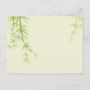 Verpakte waterverf met wilde gestileerde vormgevin briefkaart