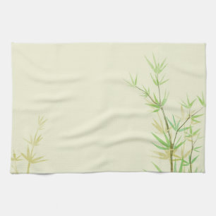 Verpakte waterverf met wilde gestileerde vormgevin theedoek