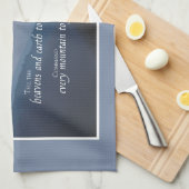 Verpersoonlijk 55e jubileum wijding gefeliciteerd theedoek (Quarter Fold)