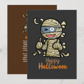 Verpersoonlijk Cute Happy Mummy Uitnodiging (Voorkant / Achterkant)