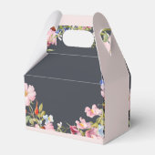 Verpersoonlijking van Flowers Petal Pink Wedding Bedankdoosjes (Achterkant)