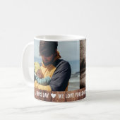 Verpersoonlijkte koffiemok voor Vaderdag met 2 fot (Voorkant links)