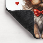 Verpersoonlijkte puppy liefde muismat (Hoek)