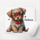 Verpersoonlijkte puppy liefde muismat (Met muis)