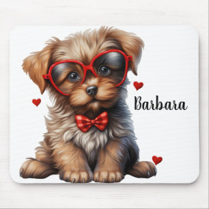 Verpersoonlijkte puppy liefde muismat