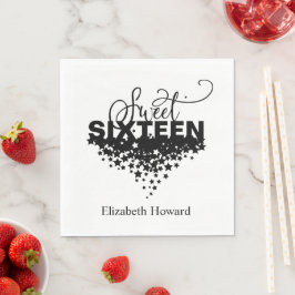 Verpersoonlijkte Sweet 16-papier Servet