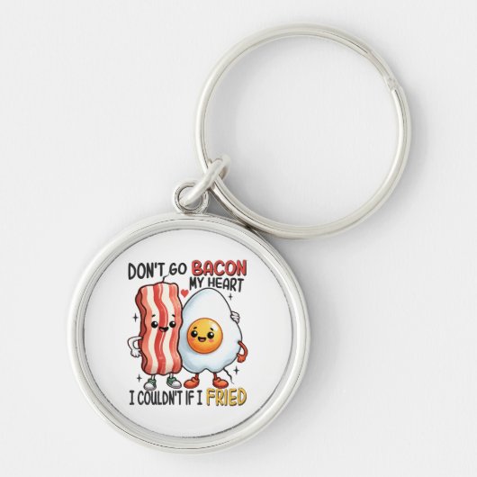 Verpest mijn hart niet met bacon sleutelhanger (Voorkant)