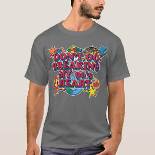 Verpest mijn hart uit de jaren 90 Retro 1990 Vinta T-shirt