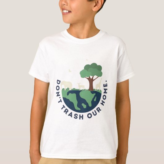 Verpest ons huis niet t-shirt (Voorkant)