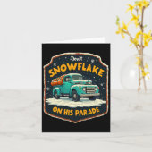 Verpest Zijn Parade Niet Met Sneeuw Pro Trump Snee Kaart (Gele Bloem)