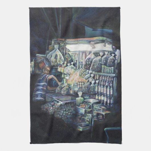 Verplaats de Goal. Singapore Theedoek (Verticaal)