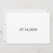 Verplaats de Hart 31 Dagen Kalender Bewaar de Datu Save The Date (Achterkant)