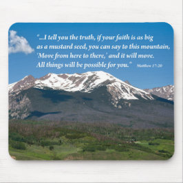 Verplaats die aangepaste Muismat voor bergen